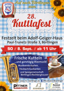 28. Kuttlafest des MV Börtlingen am 8. Sept. 2024